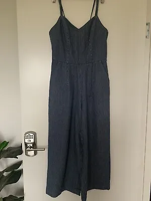 $20 • Buy Ebby And I Jumpsuit Size 8, Stripes 100% Cotton