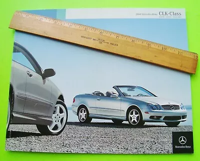 2004 Mercedes Benz CLK CONVERTIBLE / COUPE 50-pg DLX BROCHURE W/ Color Chips AMG • $9.45