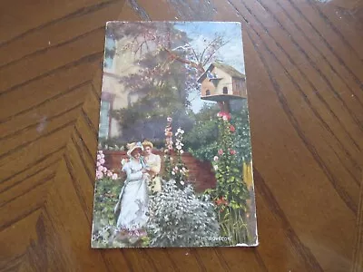 Vintage Postcard R Tuck Art The Dovecot 1906 Oilette 9032 All In A Garden Fair • £1.75