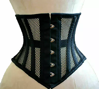 £16.99 • Buy Women's Heavy Duty Steel Boned Corset Ladies Bust Waist Training Mesh Corsets