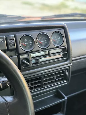 $60 • Buy VDO 52mm LHD Gauge Panel For Radio Slot VW GOLF MK2 JETTA GTI 16V G60