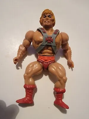 Vintage MOTU He-Man Soft Head 1981 Masters Of The Universe Vintage 1980s Figure • $71.49