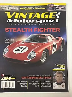 Vintage Motorsport Magazine Nov/ Dec 2022 Stealth Fighter • $8.99