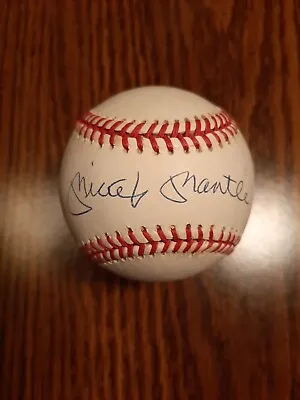 Mickey Mantle New York Yankees Signed Auto OAL Baseball Beckett Cert Autograph • $799