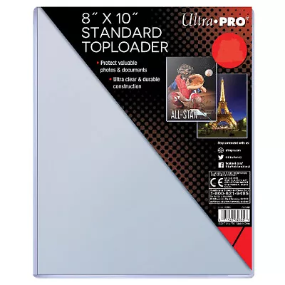 Lot Of 5~8 X10  Ultra Pro Standard 8x10 Top Loaders~Toploaders~Top Loads • $14.70