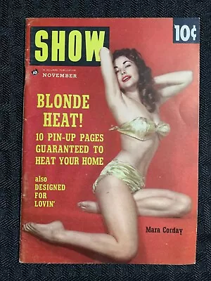 1954 Nov SHOW Digest Magazine FN 6.0 Marilyn Monroe 6pgs Mara Corday • $25.25
