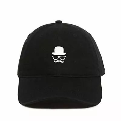 Gentleman French Mustache Baseball Cap Embroidered Cotton Adjustable Dad Hat • $17.99