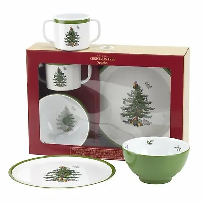 Spode Pimpernel Christmas Tree 3 Piece Baby Feeding Set Melamine New Breakfast A • £34.99