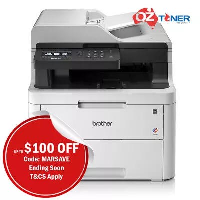 Brother MFC-L3755CDW A4 LED Color Laser Multifunction Printer+Duplex+ADF TN258 • $518.88