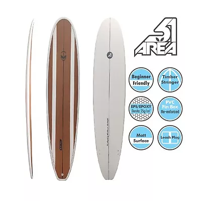 AREA51 Fun Mal 7' - 8'6 EPS/EPOXY Longboard Surfboard Bamboo Free Shipping • $589
