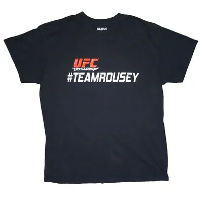 UFC Ronda  Rowdy  Rousey Men's T-Shirt Size Large (#Team Rousey) Black • $15