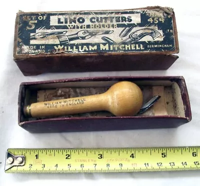 Vintage William Mitchell Lino Cutter In Original Box With Instructions • £14.99