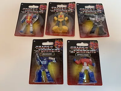 Transformers - Just Play - Hasbro - Mini G1 Figures - Nip - Set Of 5 - New • $12