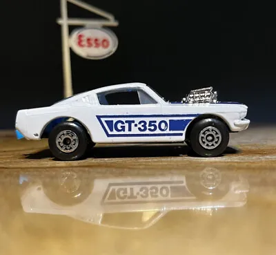 Matchbox Lesney Superfast White 23 Ford Mustang Blue GT 350 - Minty !! • $14