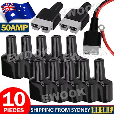 10x Waterproof For Anderson Style 50A Plug Dust Cable Sheath Cover 50A /50AMP • $13.85