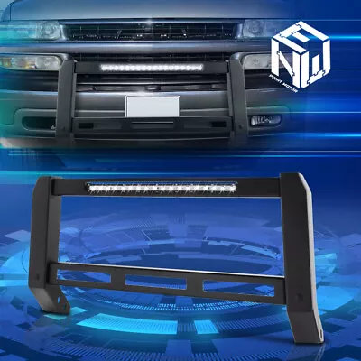 For 99-07 Silverado Sierra 1500 Black Grille Guard Bumper LED Modular Bull Bar • $512.88