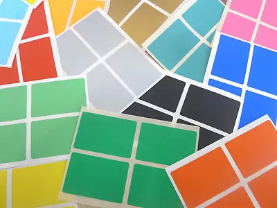 38x25mm (1.5 X1 ) Rectangular Shape Colour Code Stickers Coloured Sticky Labels  • £3.10