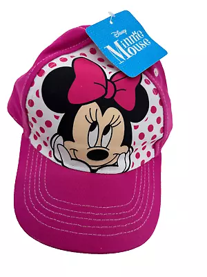 Disney Girls Cap NWT Minnie Mouse Pink Adjustable • $12.50