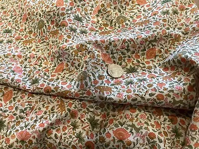 Liberty Tana Lawn Remnant IMRAN (peach) 26” X6” • £6.50