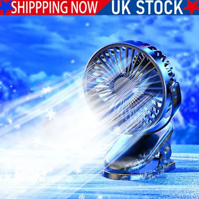 Mini USB Desk Fan Small Quiet Personal Cooler USB Powered Portable Table Fan UK • £7.39