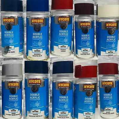 £7.95 • Buy Hycote Double Acrylic Fast Drying Perfect Finish Spray Paint Cars Vehicles