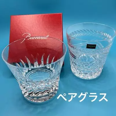 Baccarat Year Tumbler Tiara Glass 2021 Crystal Rock Glass Set Of 2 With Box • £104.11