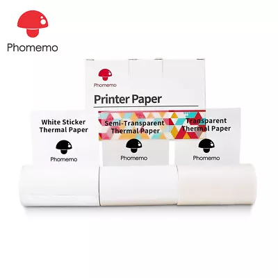 Self Adhesive Sticker Thermal Paper 53mm Phomemo M02 M02S M02PRO M03 Printer • $14.49