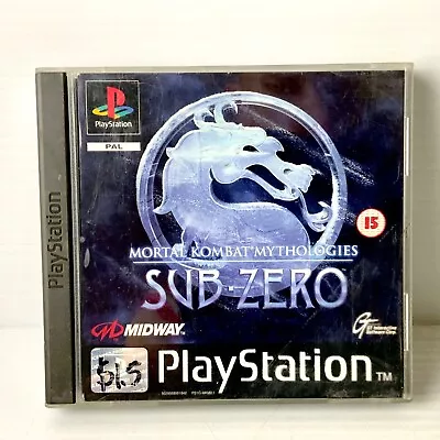 Mortal Kombat Mythologies: Sub Zero + Manual - PS1 - Tested & Working • $155.85