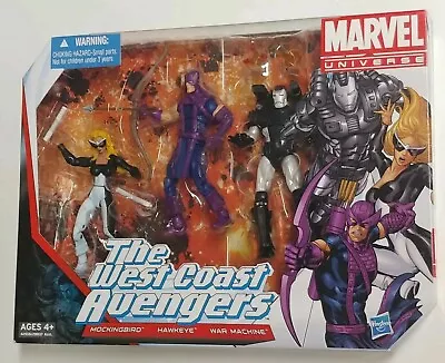 Marvel Universe West Coast Avengers Mockingbird Hawkeye War Machine 3 Pack • $39.99