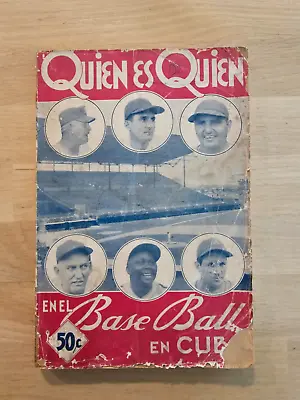 1948 Cuban Baseball Who Is Who Recods Photos Book Martin Dihigo & Marrero Book • $319.99