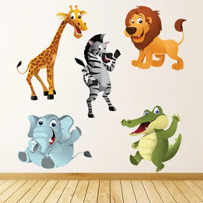 £16.98 • Buy Jungle Animals Childrens Wall Sticker Set WS-41435