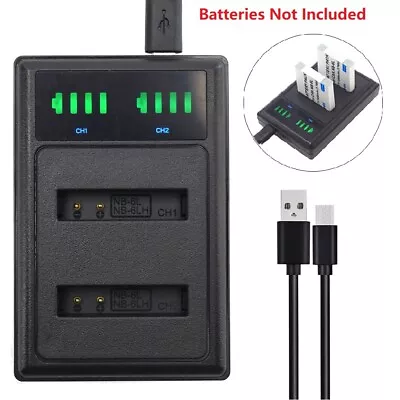 Slim NB-6L Battery Charger For Canon PowerShot SX280 HS SX500 IS SX510 SX520 HS • £7.72