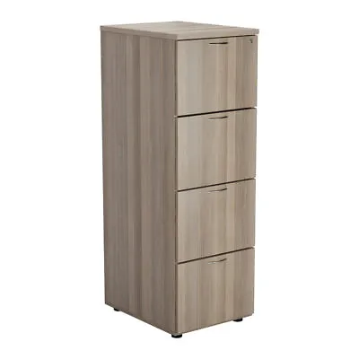 Jemini Grey Oak 4 Drawer Filing Cabinet Dimensions: W465 X D600 X H1365mm K • £459.15