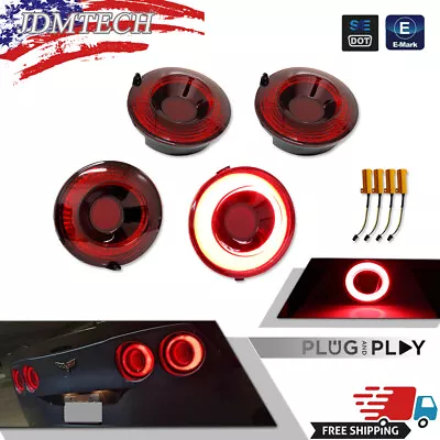 For 2005-2013 Chevrolet Corvette C6 Coupe LED Rear Brake Turn Signal Lights Pair • $199.99