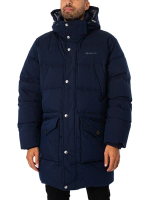 $515.08 • Buy GANT Men's Long Alta Down Jacket, Blue