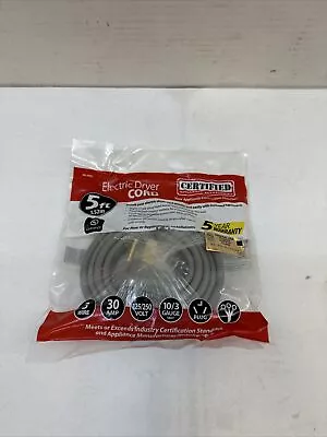 5' Certified Appliance 3-Wire Closed-Eyelet 30-Amp Dryer Cord 90-1022 • $9.99