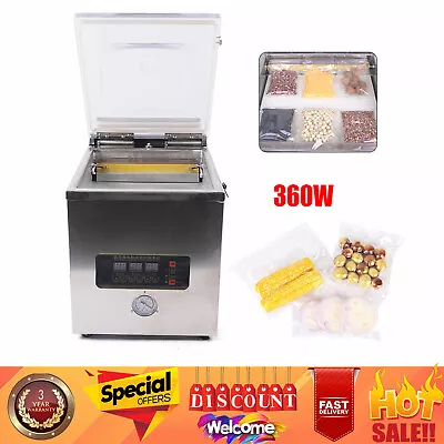 360W Commercial Food Meat Chamber Vacuum Sealer Table-top Vacuum Packing Machine • $288.80