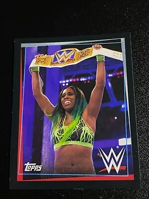 2021 Naomi WWE Topps Road To WrestleMania Stickers Album Smackdown Champion • $1.85