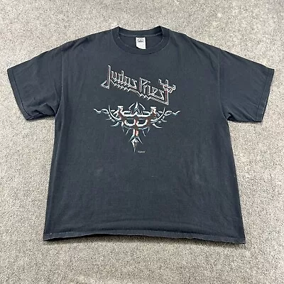 VINTAGE Judas Priest Shirt Mens XL Black Graphic Worldwide Tour Band 2006 Y2K • $29.95