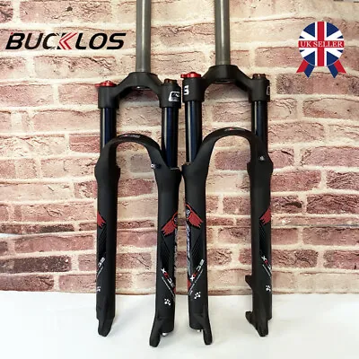 Mountain Bike Oil/Spring Front Fork 2627.529  Bicycle Cycling Forks Disc Brake • £65.99