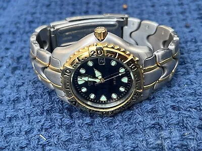 Vintage Citizen Quartz WR200 Diver Watch 5510-H03914 • $88