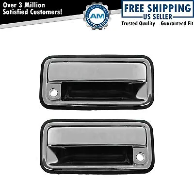 Door Handle Exterior Chrome Plated Metal For Pair Chevy GMC C/K Suburban • $35.14