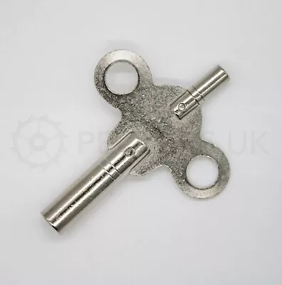 Double Ended Clock Key Steel Nickelled Winding 1.95mm X 2.50mm To 6.75mm • $5.20