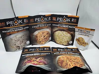 Peak Refuel Premium Freezedried Food 6-pk Asst Like Mountain House W/free Cookie • $68.95