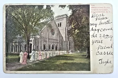 Vassar College Vintage Postcard Graduating Class Undivided Poughkeepsie NY • $5.49