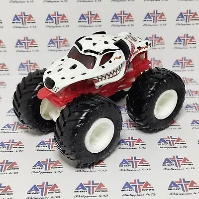 MONSTER MUTT DALMATIAN CUSTOMIZED Hot Wheels Monster Jam Truck 1/64 Wheel Swap • $6.49