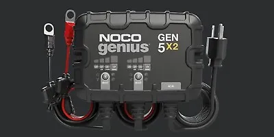 NOCO Genius Gen 5 X2 On-Board 12V Battery Charger & Maintainer 2-Bank 10 Amp • $139.95