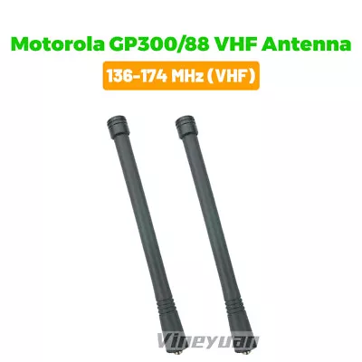 2PCS VHF Soft Antenna For Motorola GP88S/GP88/GP338/GP328/GP3188/GP68/GP340 • $8.99