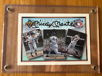 1993 Upper Deck Mickey Mantle Autographed Jumbo Card Rare! • $450