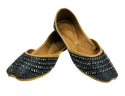 US Punjabi Jutti For Women Wedding Sandal Bridal Shoes Party Shoes Indian SS307 • $48